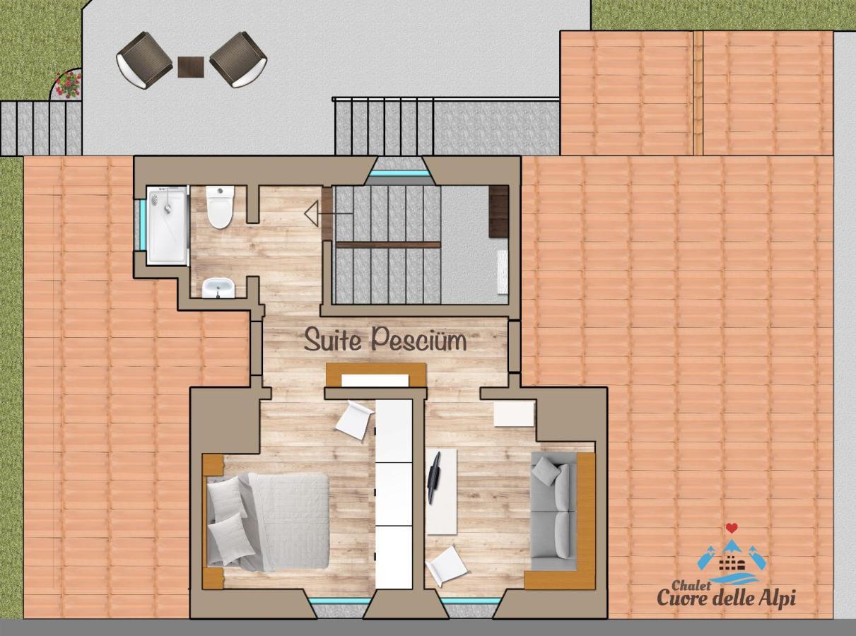 Chalet Cuore Delle Alpi ไอโรโล ภายนอก รูปภาพ