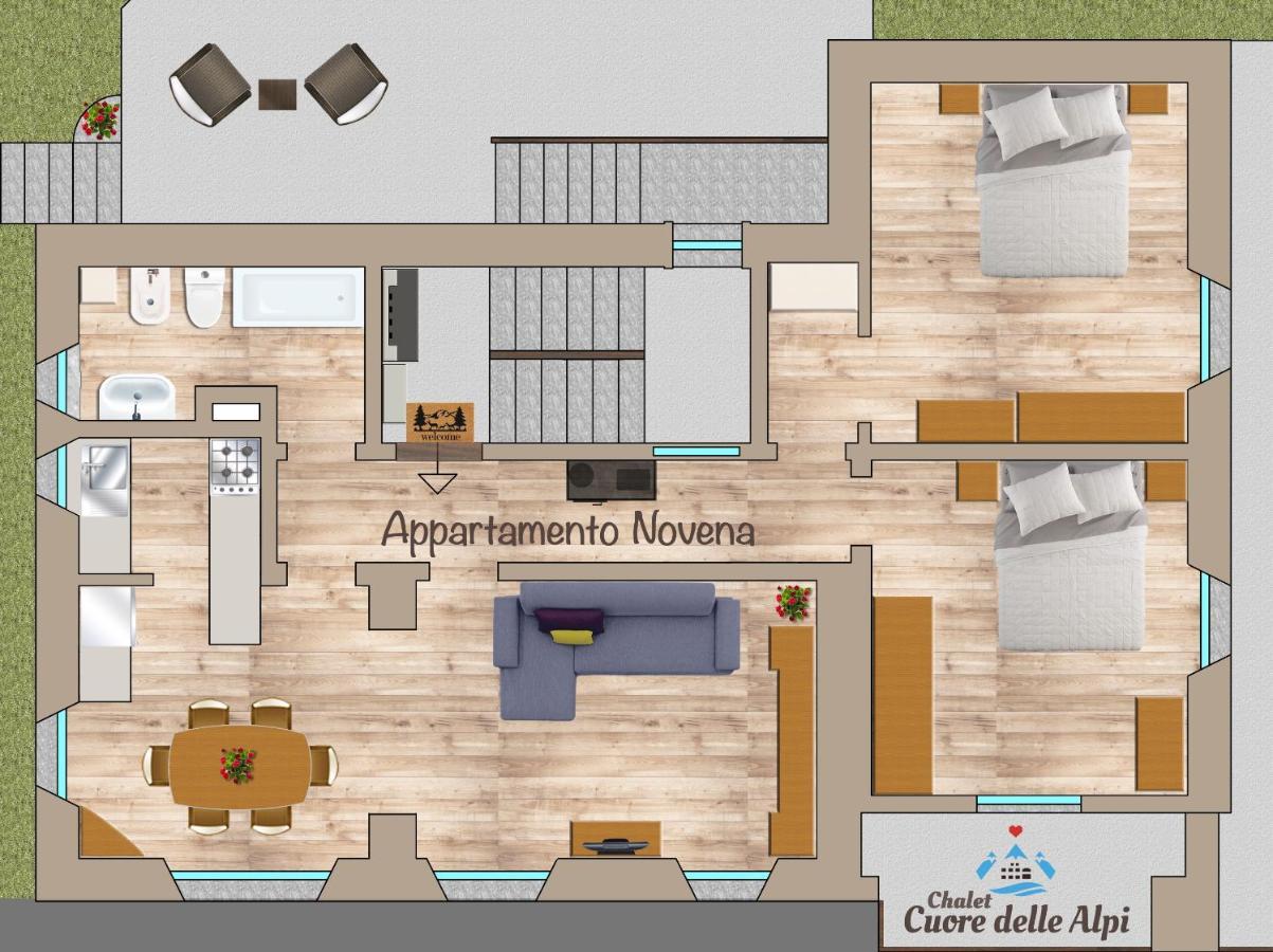 Chalet Cuore Delle Alpi ไอโรโล ภายนอก รูปภาพ